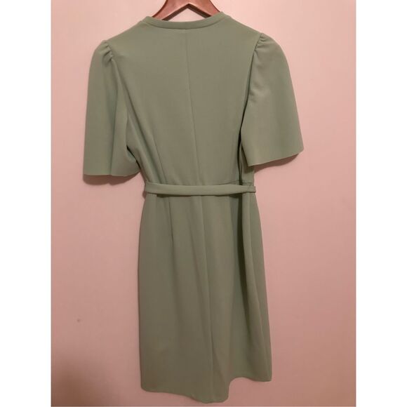 Donna Morgan Women's Crepe Faux Wrap Dress - Picture 5 of 5